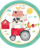 farm animals plates birthday party boys girls