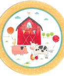farm animals plates birthday party boys girls