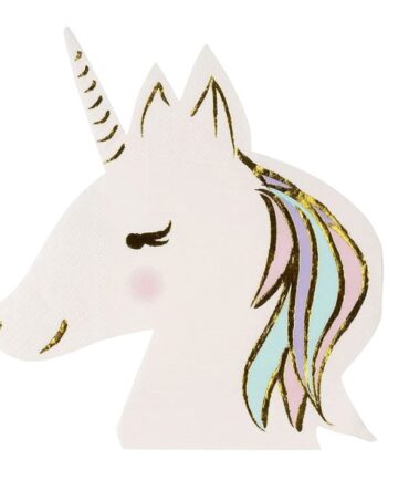 unicorn napkins birthday party girls