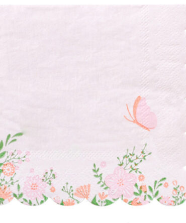 fancy butterfly tableware flowers napkins birthday party girls