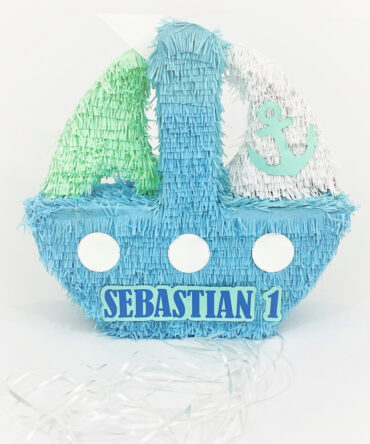 boat sea nautical piñata birthday party boys girls