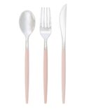 elegant pink silver cutlery birthday party girls