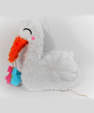 stork piñata baby shower gender reveal party