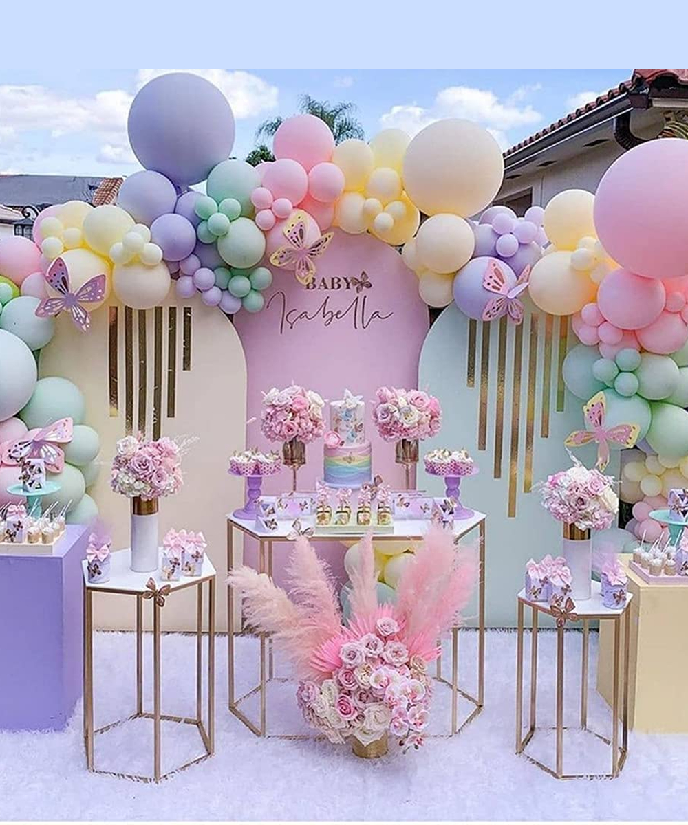 balloon-pastelmacarron1 Pastel color balloons party decoration girl baby shower