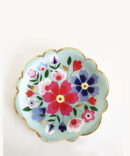 green butterfly flowers plates birthday party girls