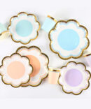 flowers plates cups birthday party girls