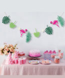 garland flamingo birthday party girls