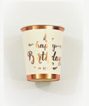 rose gold elegant cups birthday party boys girls
