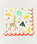 llama napkins birthday party boys girls tableware