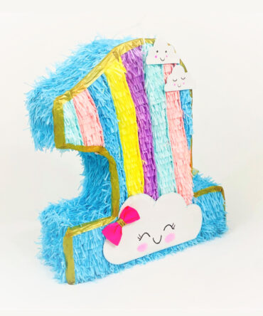 rainbow piƱata baby shower happy birthday party boys girls