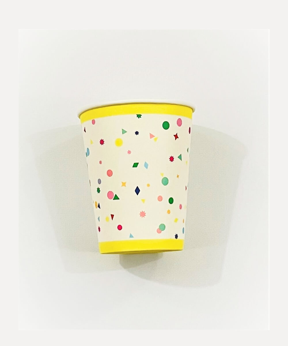 caterpillar-cup1 rainbow colorful dots cups birthday party boys girls