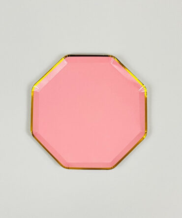 elegant pink gold plate birthday party girls aloha hawaii luau