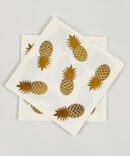 elegant gold pineapple plate birthday party girls bachelorette aloha hawaii luau summer