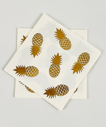 elegant gold pineapple plate birthday party girls bachelorette aloha hawaii luau summer