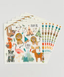 animals zoo napkins birthday party girls boys
