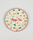 pink animals zoo plates birthday party girls boys