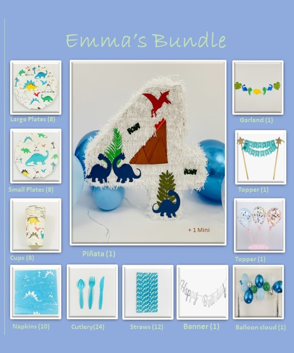 Dinosaur-bundle Boy dinosaur birthday party pinata piñata