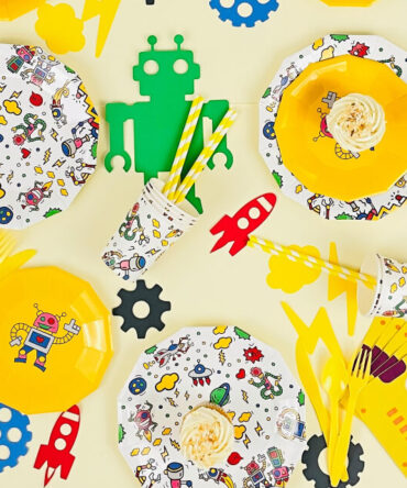 Robot party boys girls birthday science kids
