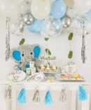 Gender reveal party pinata piñata plates napkins tableware one year baby shower