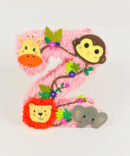 zoo animals giraffe monkey lion elephant piñata