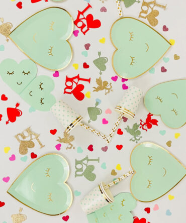 Valentines heart shaped tableware, Anniversary, Wedding plates